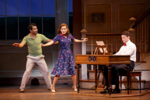 Corbin Bleu, Lora Lee Gayer, and Bryce Pinkham in Roundabout's "Holiday Inn"