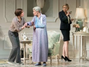 Laurie Metcalf, Glenda Jackson, and Alison Pill in Edward Albee's "Three Tall Women" at the John Golden Theatre.