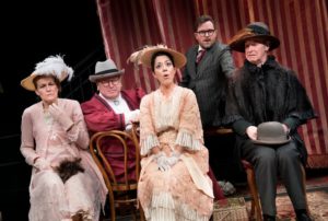 The company of Bedlam's production of George Bernard Shaw's "Pygmalion" at the Sheen Center.