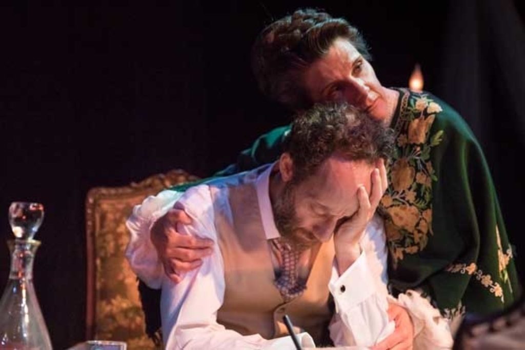 Joey Slotnick and Shorey Walker in Ensemble for the Romantic Century's production of "Tchaikovsky: None But The Lonely Heart" at the Pershing Square Signature Center.