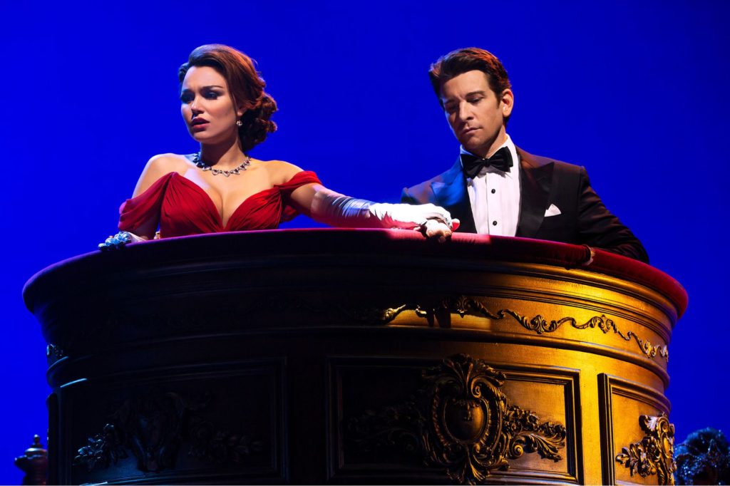 Samantha Barks and Andy Karl in "Pretty Woman" at the Nederlander Theatre.