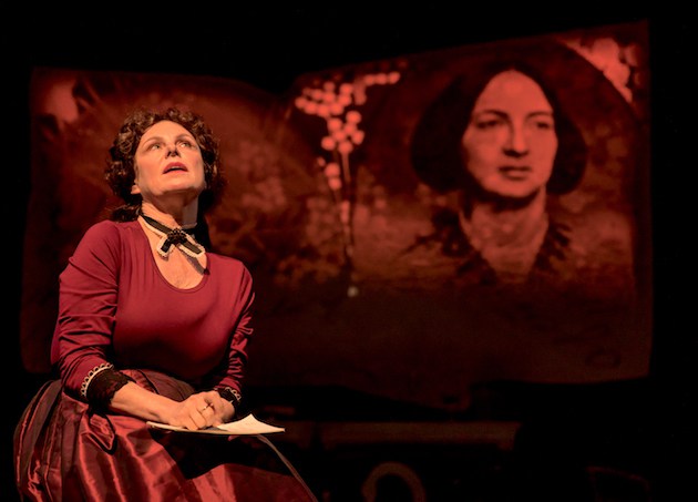 Angelica Page in Ensemble for the Romantic Century's "Because I Could Not Stop: An Encounter with Emily Dickinson" at the Pershing Square Signature Center.