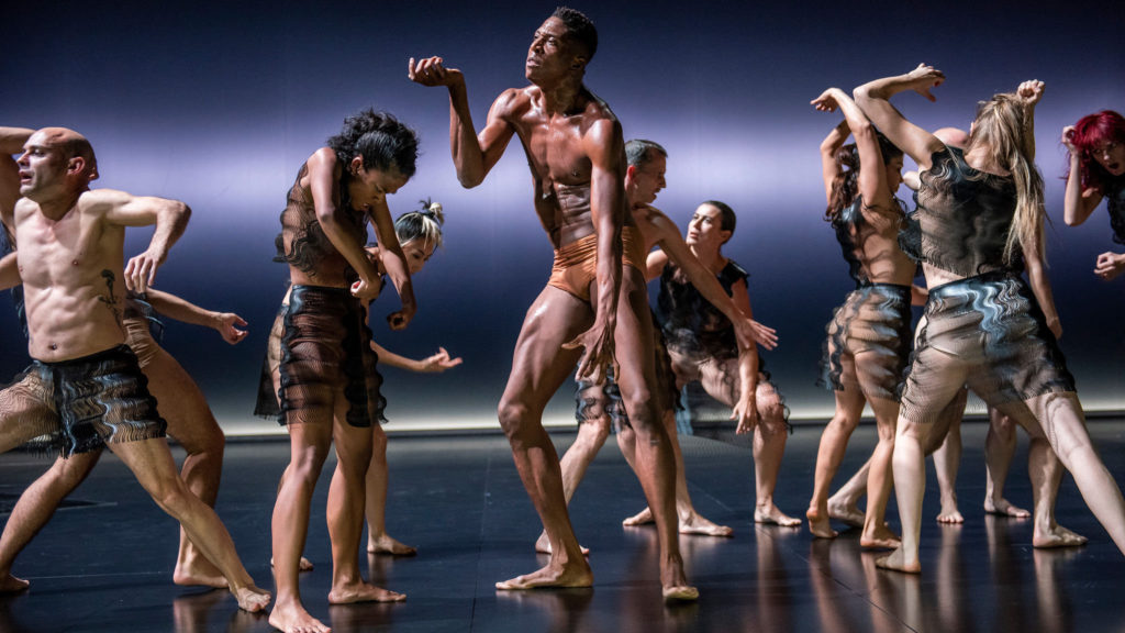 The company of Sasha Waltz's "Kreatur" at the BAM Harvey Theater. Photo Credit: Stephanie Berger.