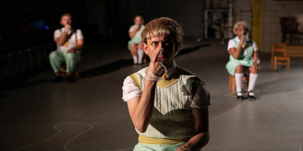 The company of Little Lord's "Skinnamarink" at NYTW's Next Door. Photo by Maria Baranova.