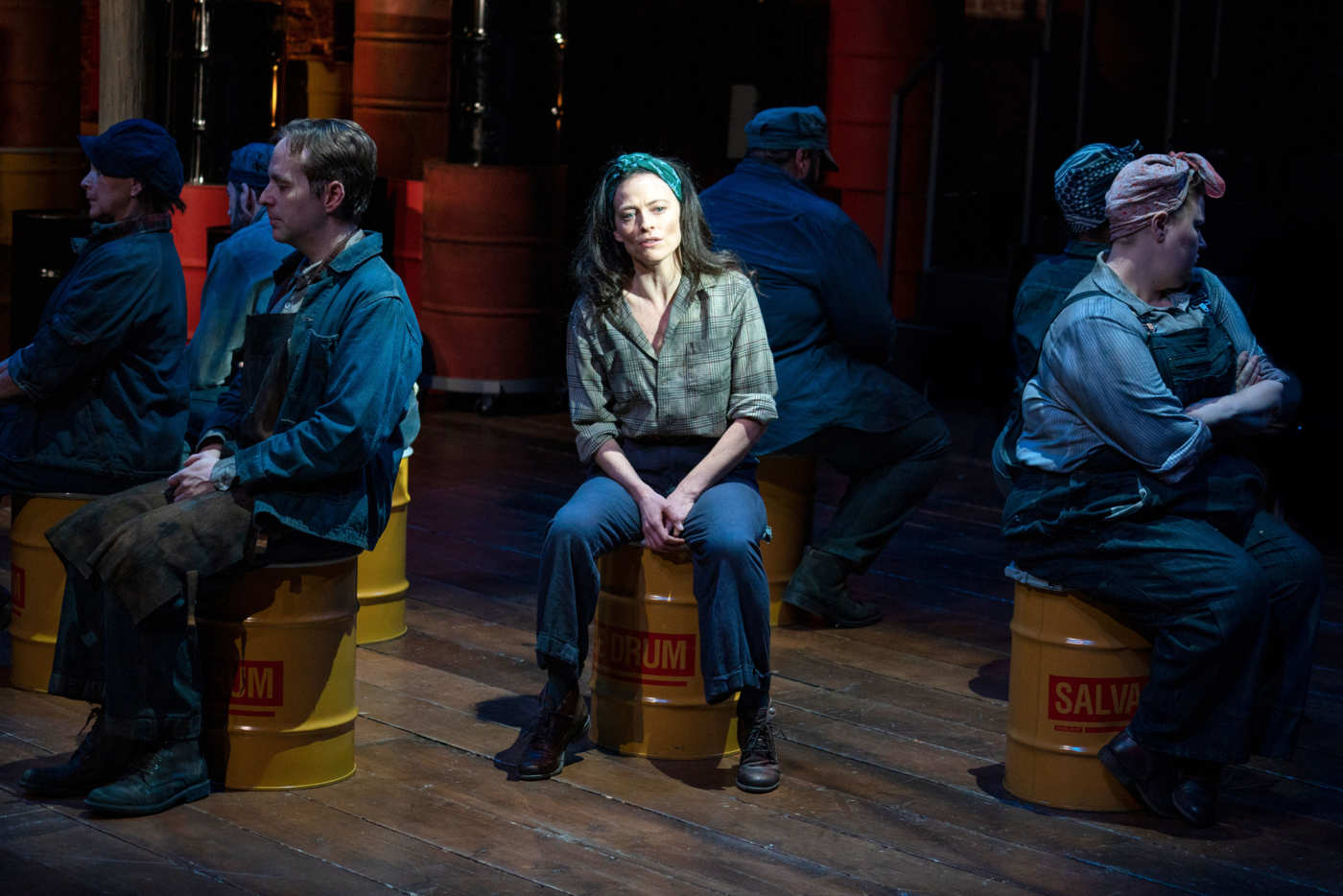 The company of John Doyle's revival of Marc Blitzstein's "The Cradle Will Rock" at Classic Stage Company. Photo by Joan Marcus.