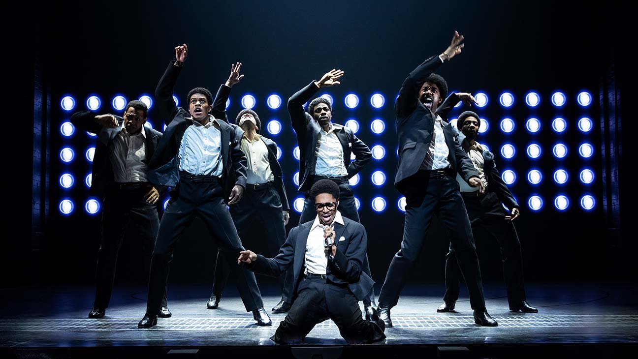 The cast of "Ain't Too Proud" at the Imperial Theatre. Photo by Matthew Murphy.