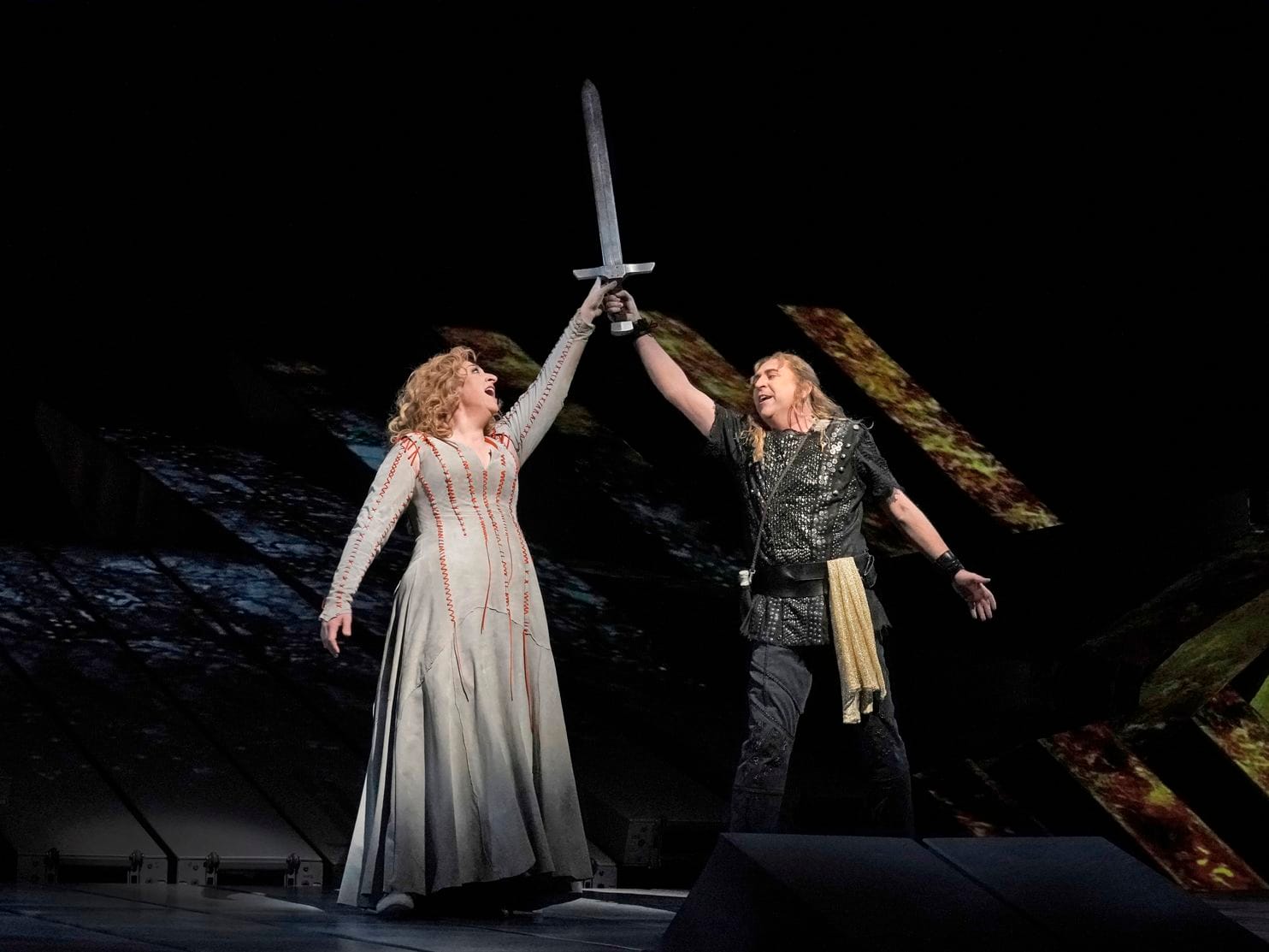 Christine Goerke and Andreas Schager in Richard Wagner's “Götterdämmerung” at the Metropolitan Opera. Photo by Ken Howard.