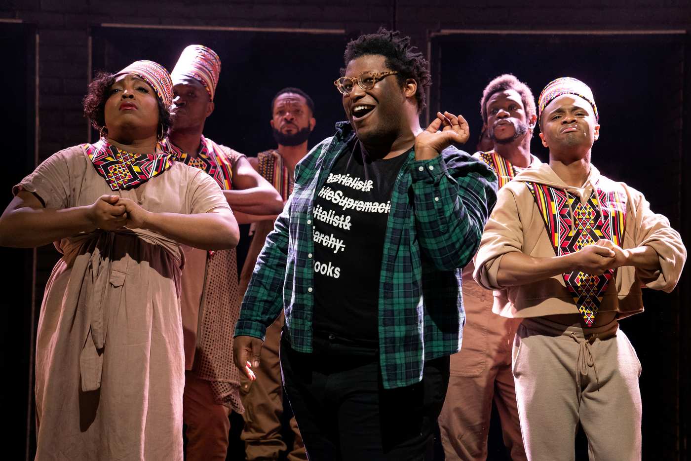 Larry Owens in Michael R. Jackson's "A Strange Loop" at Playwrights Horizons. Photo by Joan Marcus.