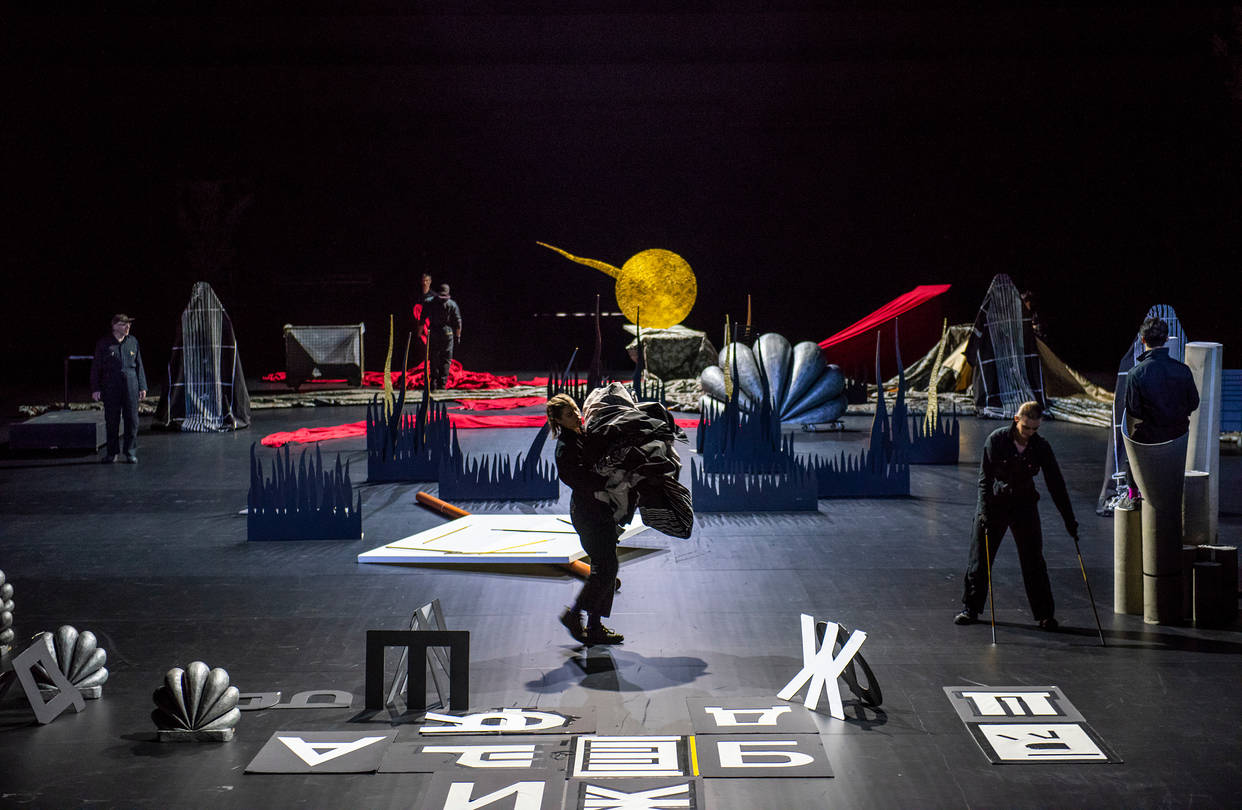 Heiner Goebbels' "Everything That Happened and Would Happen" at the Park Avenue Armory.