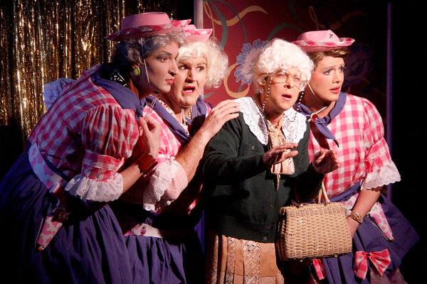 The company of "The Golden Girls Musical Parody - Pride Edition" at HERE Arts Center.