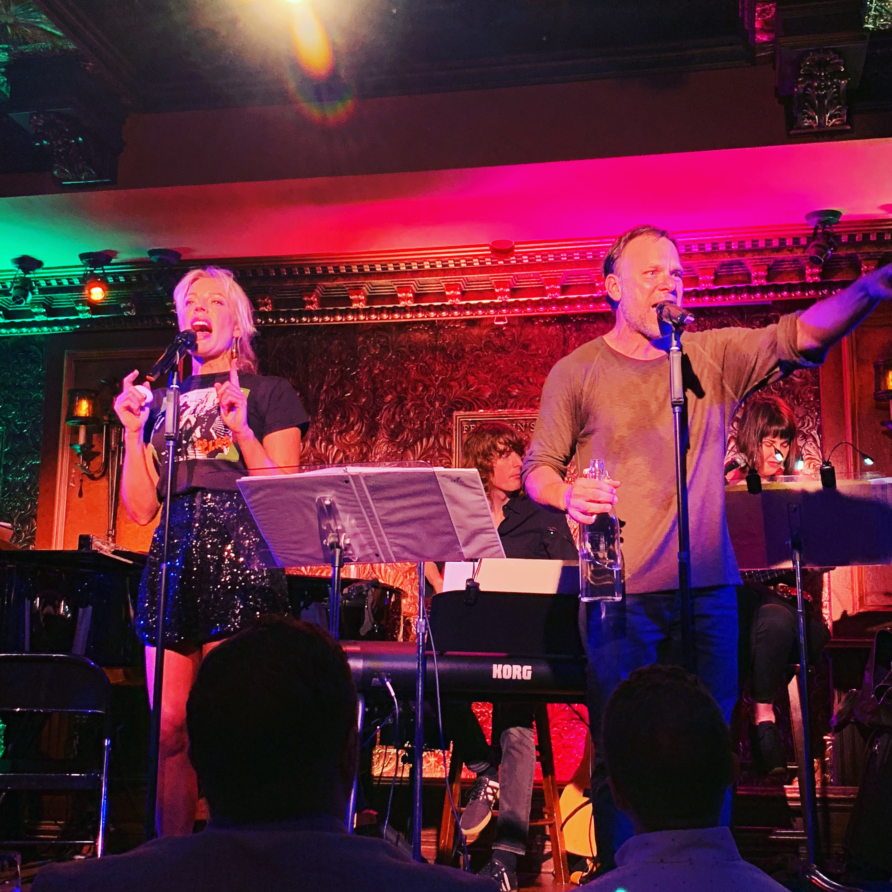 Sheri Rene Scott and Norbert Leo Butz in "Twohander" at Feinstein's/54Below. Photo by Adrian Dimanlig.