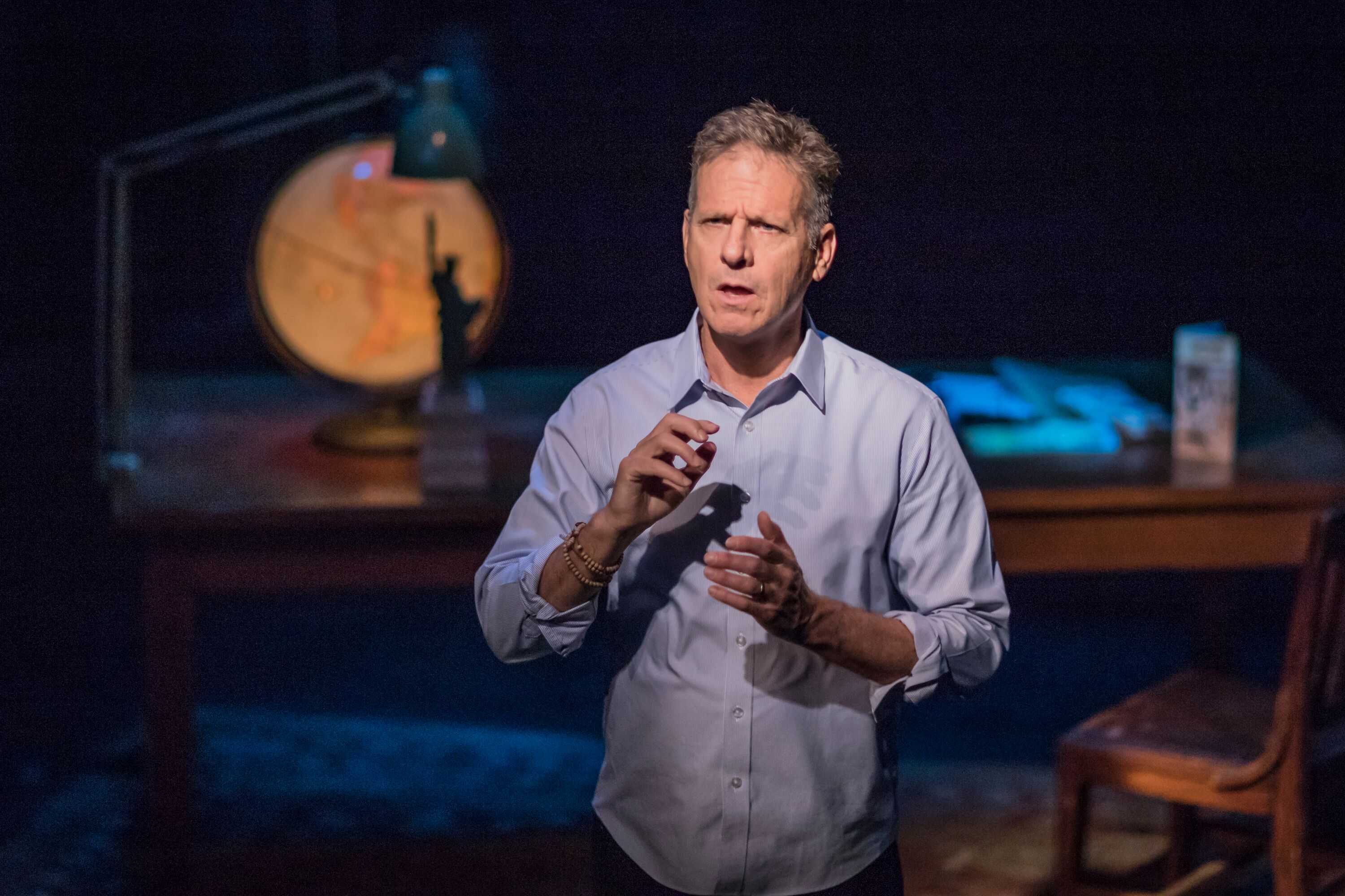 Martin Moran in "All the Rage" at the Barrow Group Mainstage Theatre. Photo by Edward T. Morris.