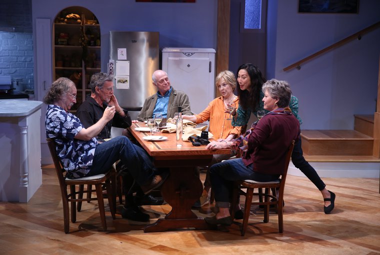 The company of "Fern Hill" by Michael Tucker at 59E59 Theaters. Photo by Carol Rosegg.