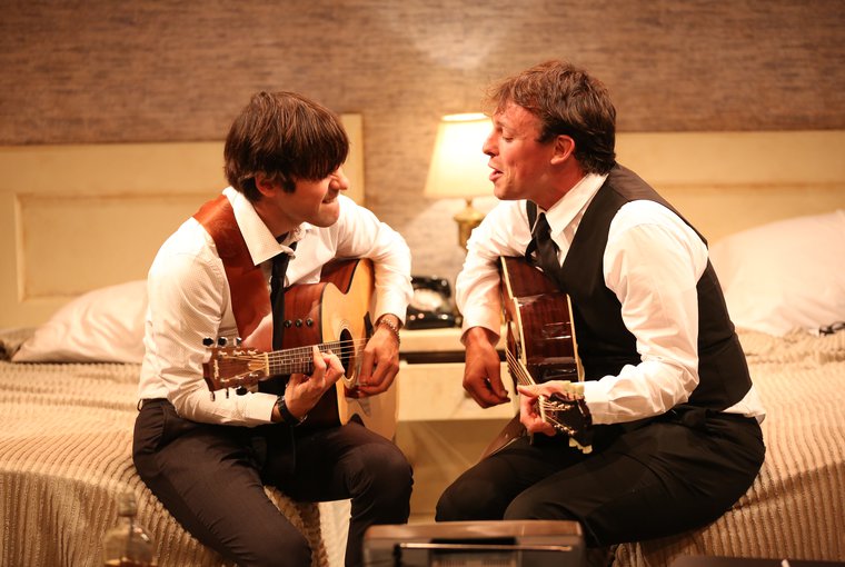 Tommy Crawford and Christopher Sears in Bob Stevens' "Only Yesterday" at 59E59 Theaters. Photo by Carol Rosegg.