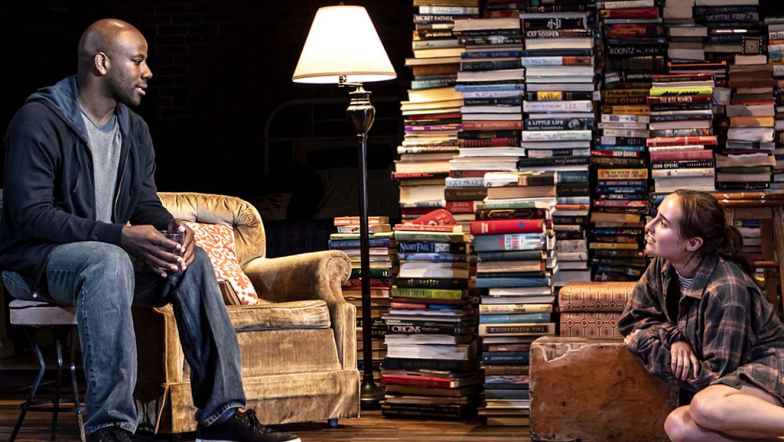 Maurice Jones and Sadie Scott in Atlantic Theater Company's production of "Sunday" by Jack Thorne at the Linda Gross Theater. Photo by Monique Carboni.