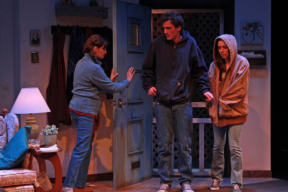 Mary Bacon, Michéal Richardson, and Talene Monahon in "Nothing Gold Can Stay" by Chad Beckim at A.R.T./New York Theatres. Photo: Spencer Moses