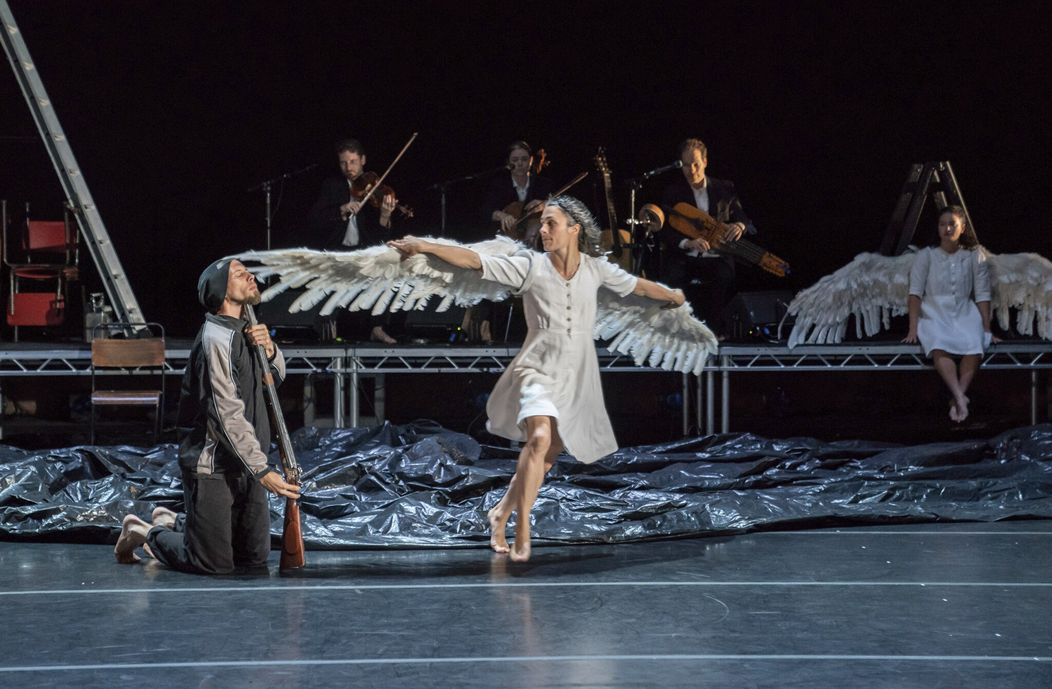 Michael Keegan-Dolan and Teac Damsa's production of "Swan Lake/Loch na hEala" at BAM's Next Wave Festival. Photo by Stephanie Berger.