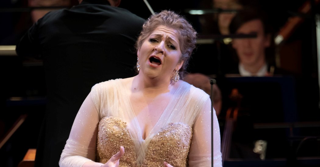 Christine Goerke portrays Isolde in the NSO's rendition of Act II of Richard Wagner's "Tristan und Isolde" at David Geffen Hall.