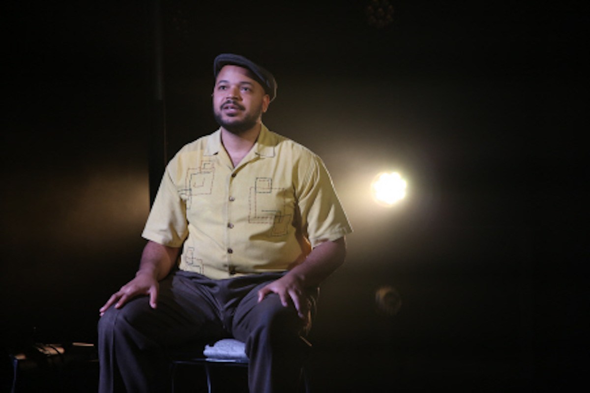 Justin Cunningham in Transport Group's production of "Broadbend, Arkansas" at the Duke on 42nd Street. Photo by Carol Rosegg.