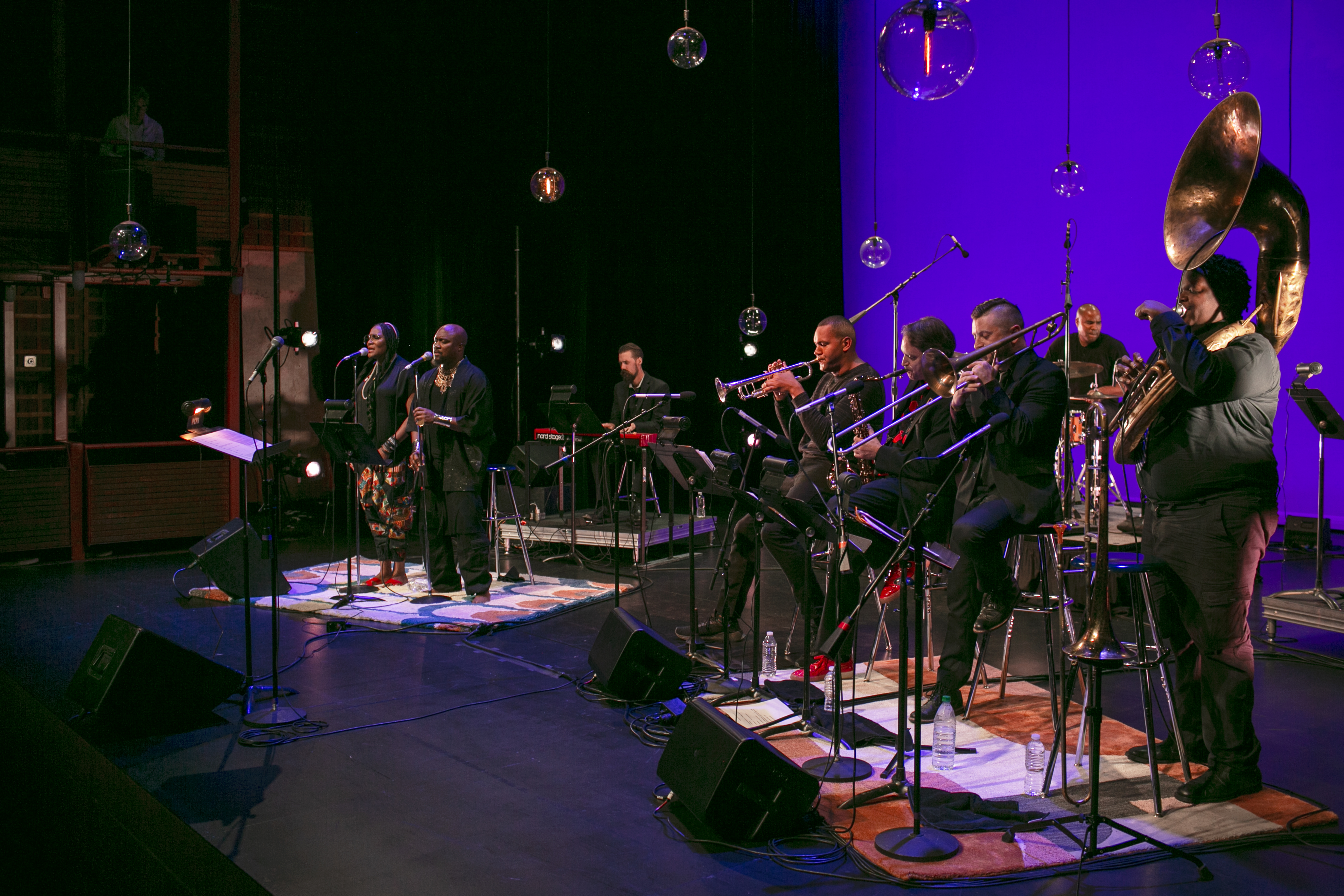 Ahamefule J. Oluo and his big band in "Susan" at Under the Radar.