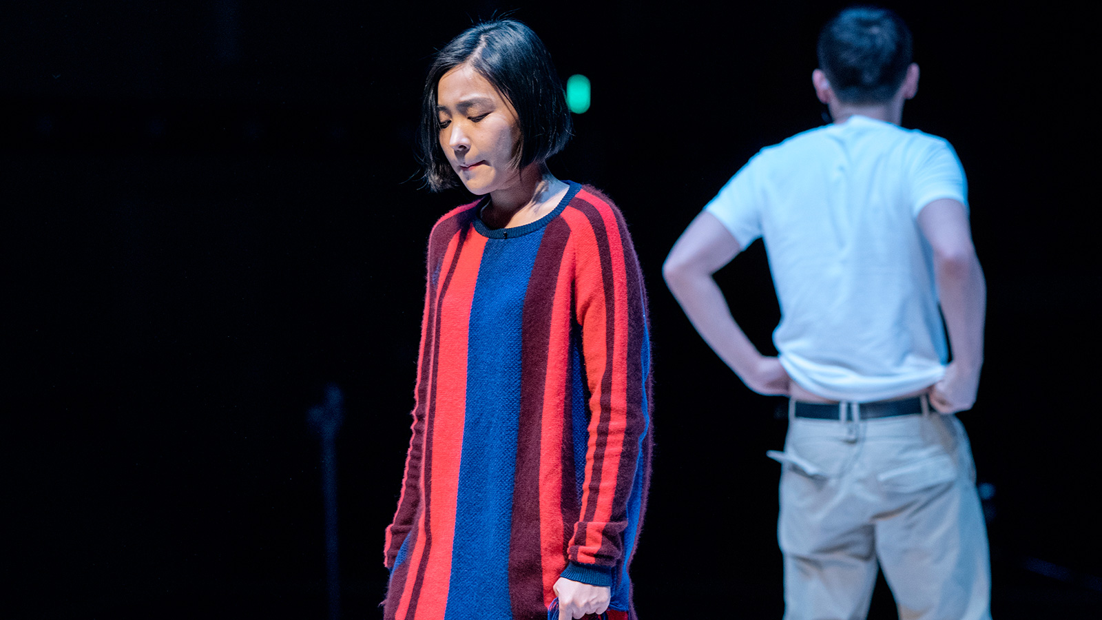 Wang Xiaohuan and Li Jialong in Wang Chong and Théâtre du Rêve Expérimental's production of "Constellations" at Under the Radar.