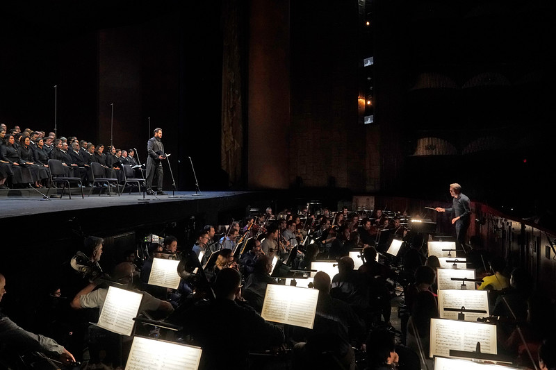 Ildar Abdrazakov sings and Edward Gardner conducts a concert staging of Berilioz's "La Damnation de Faust" at the Metropolitan Opera. Photo by Ken Howard.