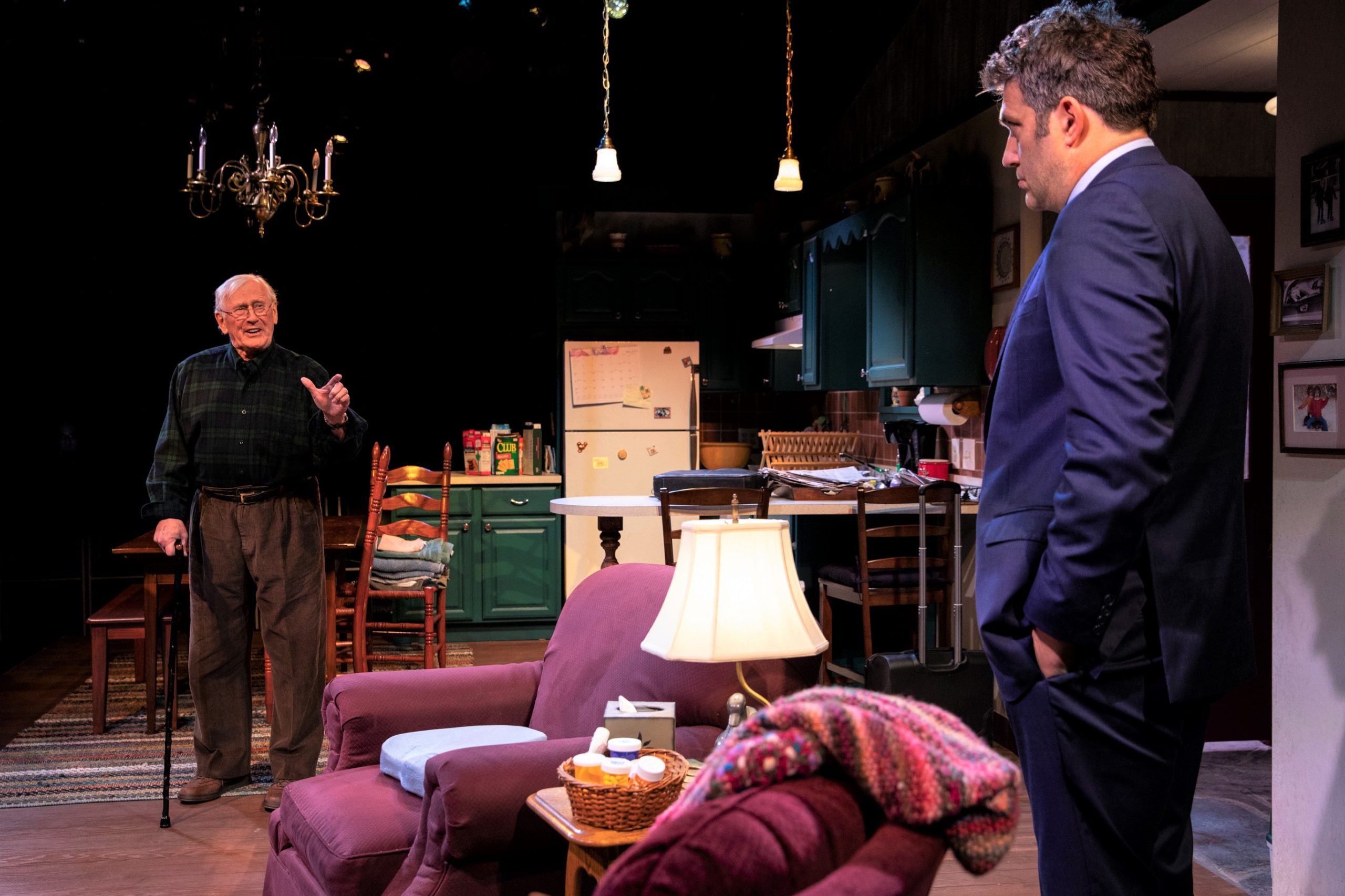 Len Cariou and Craig Bierko in George Townsend's "Harry's Last Stand" at New York City Center. Photo by Maria Baranova.