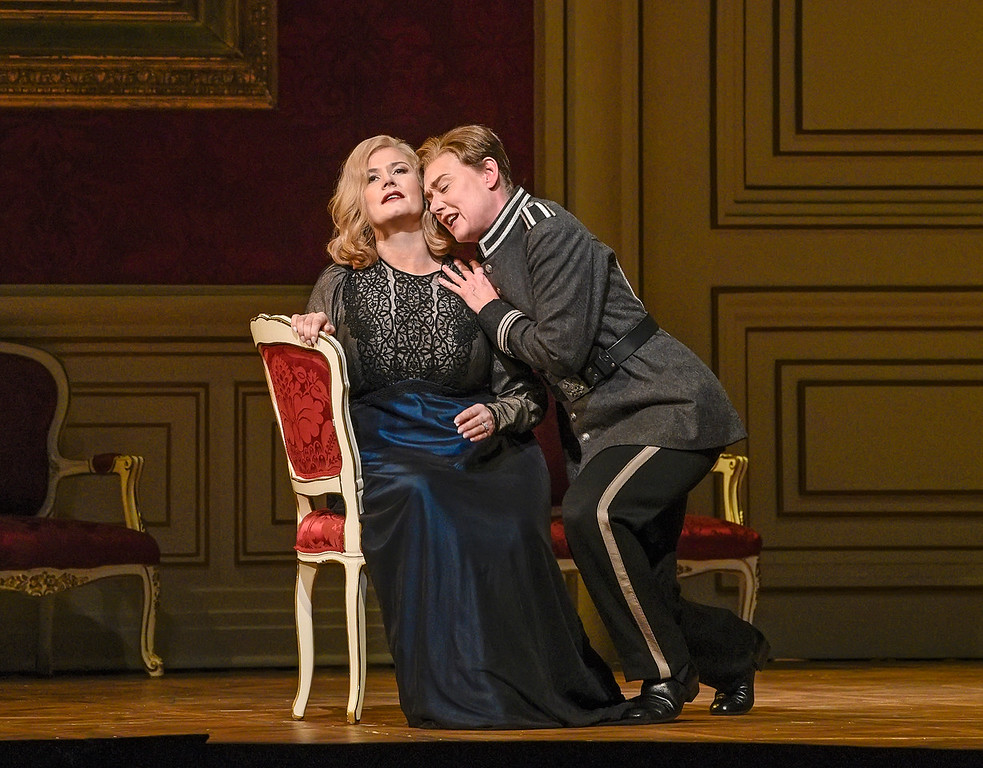 Camilla Nylund and Magdalena Kožená in "Der Rosencavalier" at the Metropolitan Opera. Photo by Karen Almond.