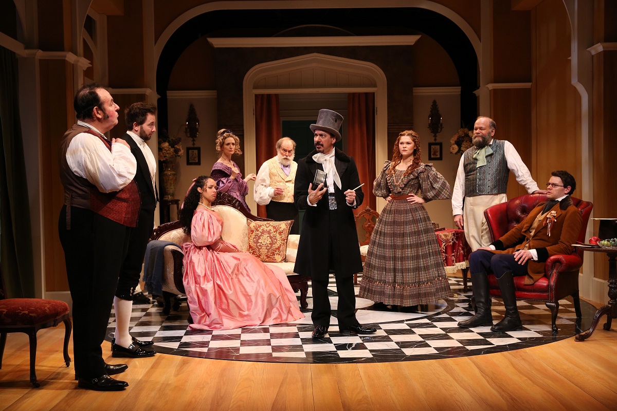 The company of Irish Rep's revival of "London Assurance" by Dion Boucicault. Photo by Carol Rosegg.