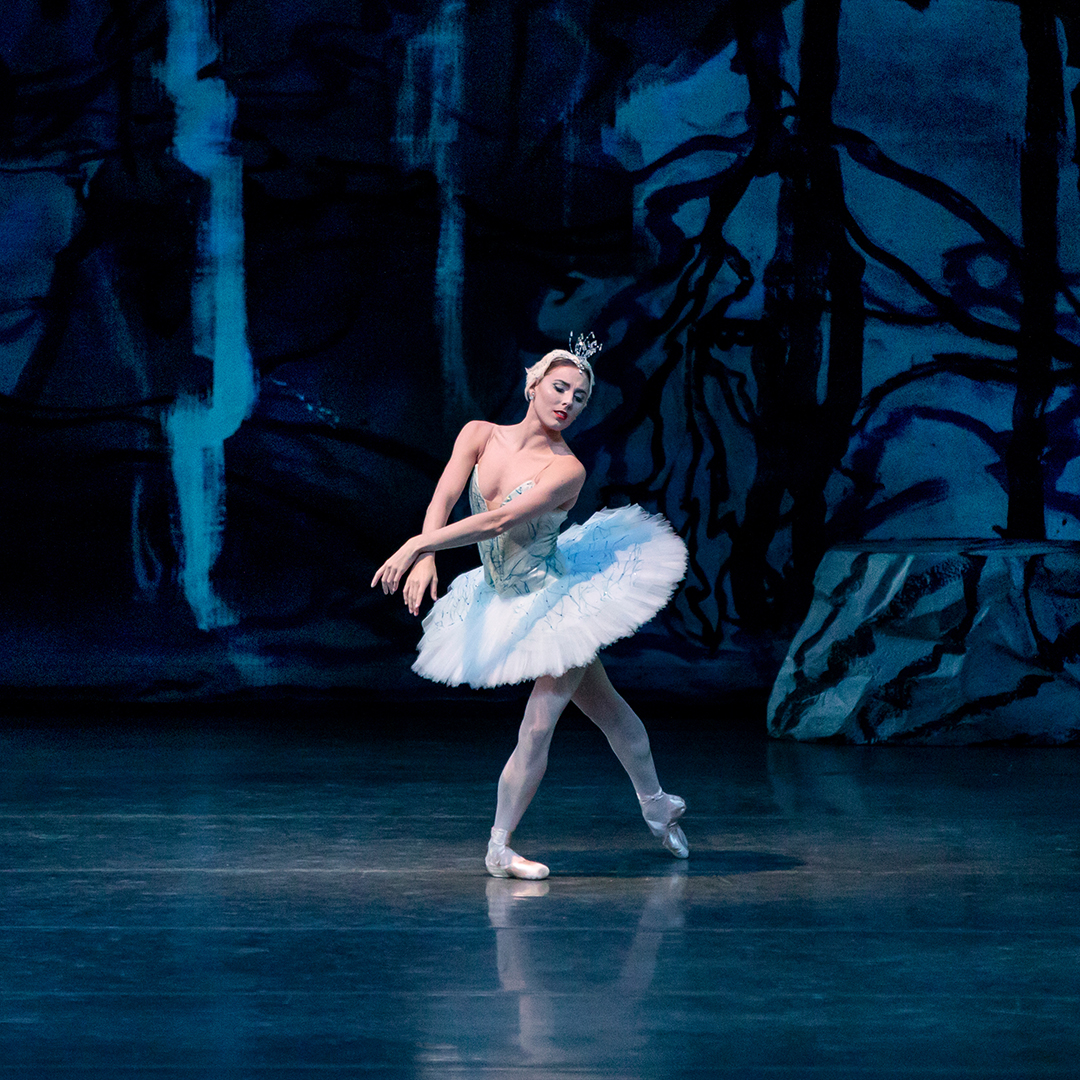 Tiler Peck in New York City Ballet's "Swan Lake" at the David H. Koch Theater.