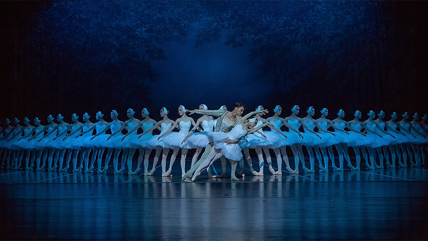 Shanghai Ballet's corps de ballet in "Grand Swan Lake" at the David H. Koch Theater.