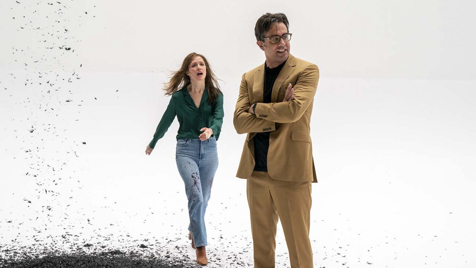 Rose Byrne and Bobby Cannavale in Simon Stone's new adaptation of "Medea" at the Harvey Theater at BAM Strong. Photo by Richard Termine.