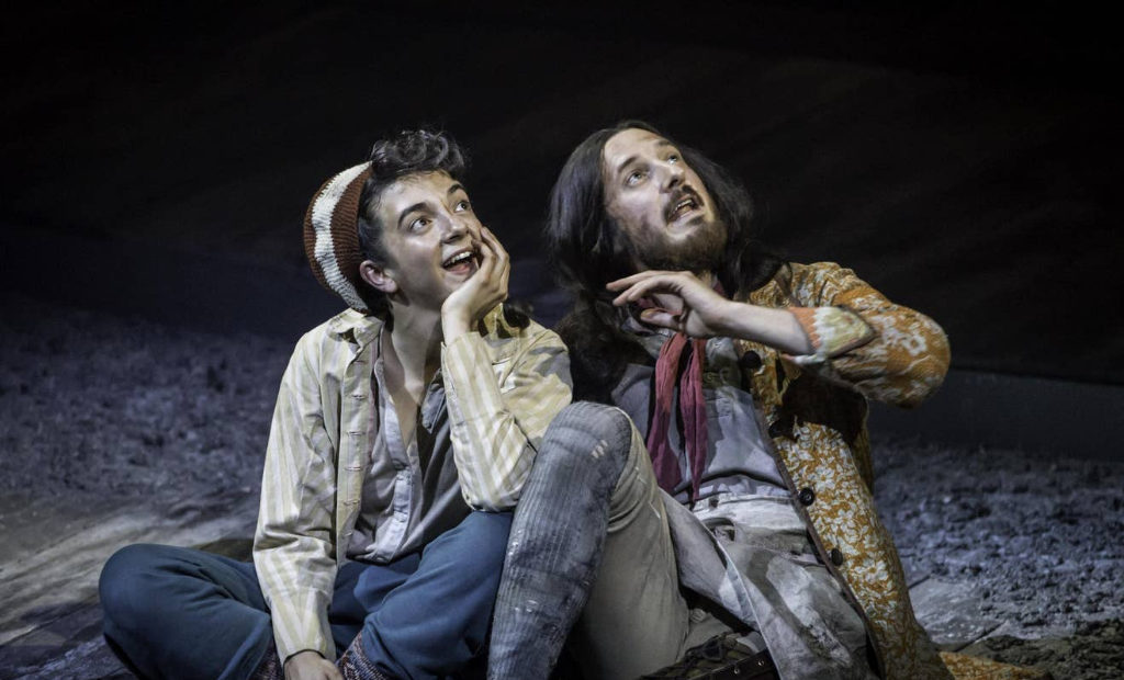 Patsy Farrell and Arthur Darvil in National Theatre's production of "Treasure Island", adapted by Bryony .