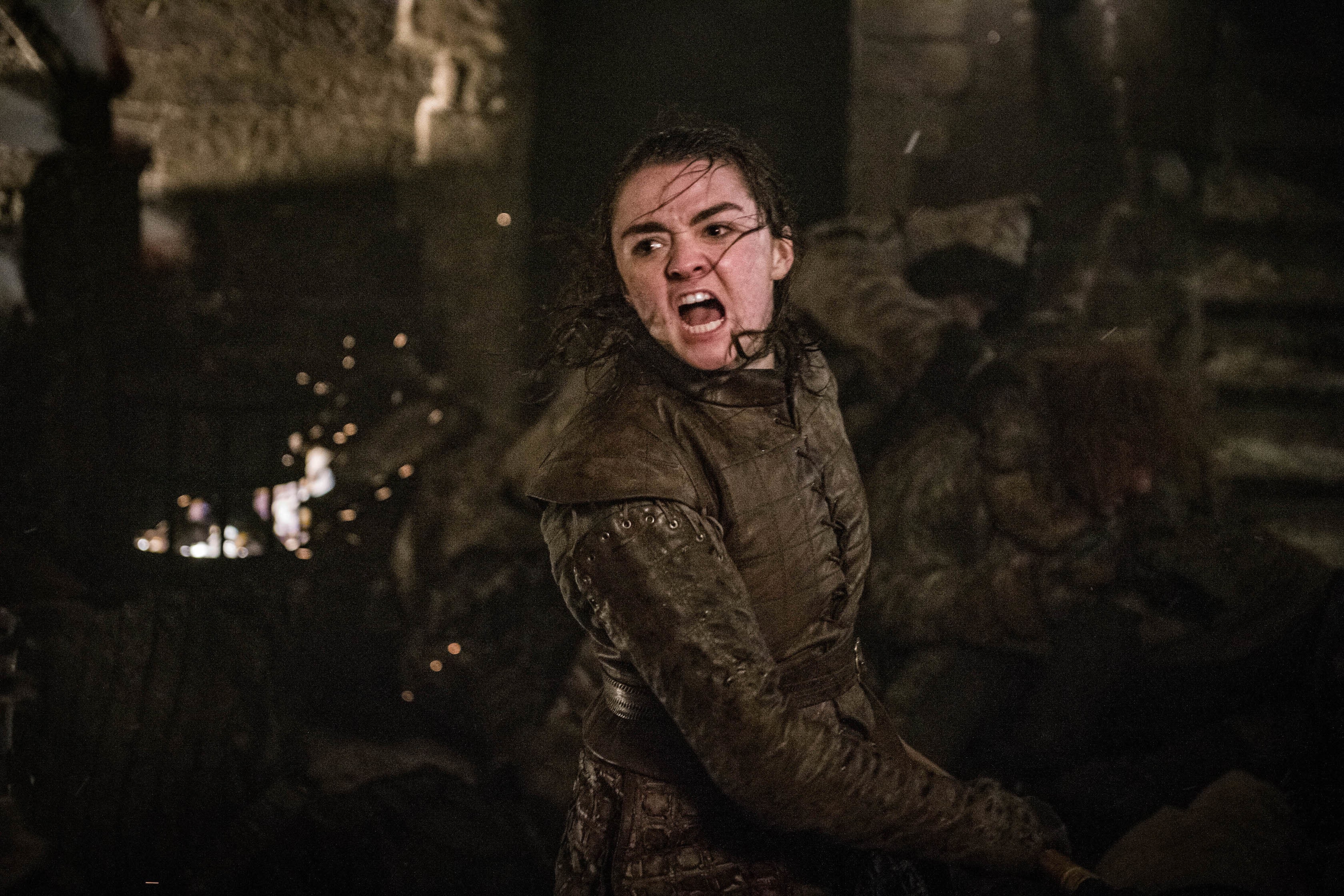 Maisie Williams as Arya Stark, a.k.a. Hamlet.