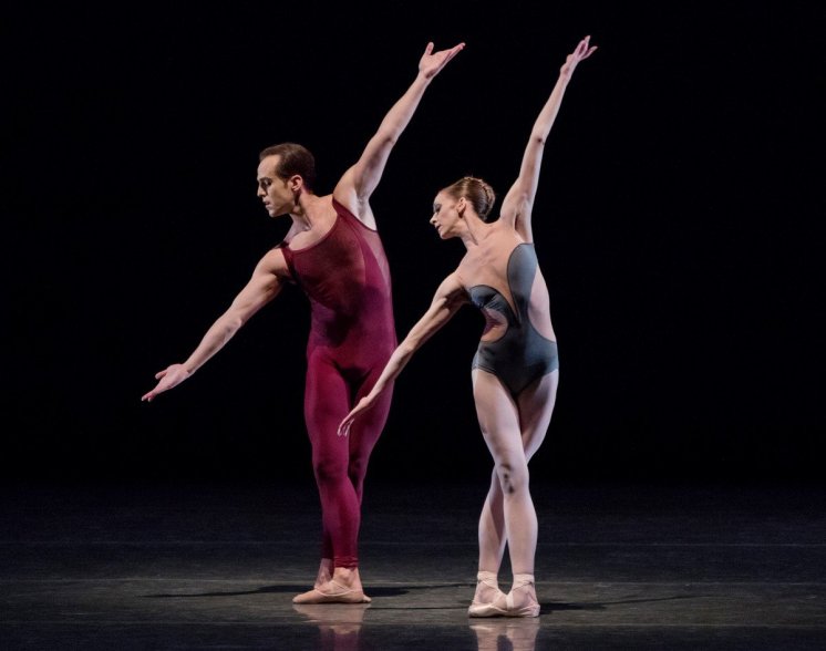 Maria Kowroski and Jared Angle of New York City Ballet in Christopher Wheeldon’s "Liturgy". Photo by Paul Kolnik.