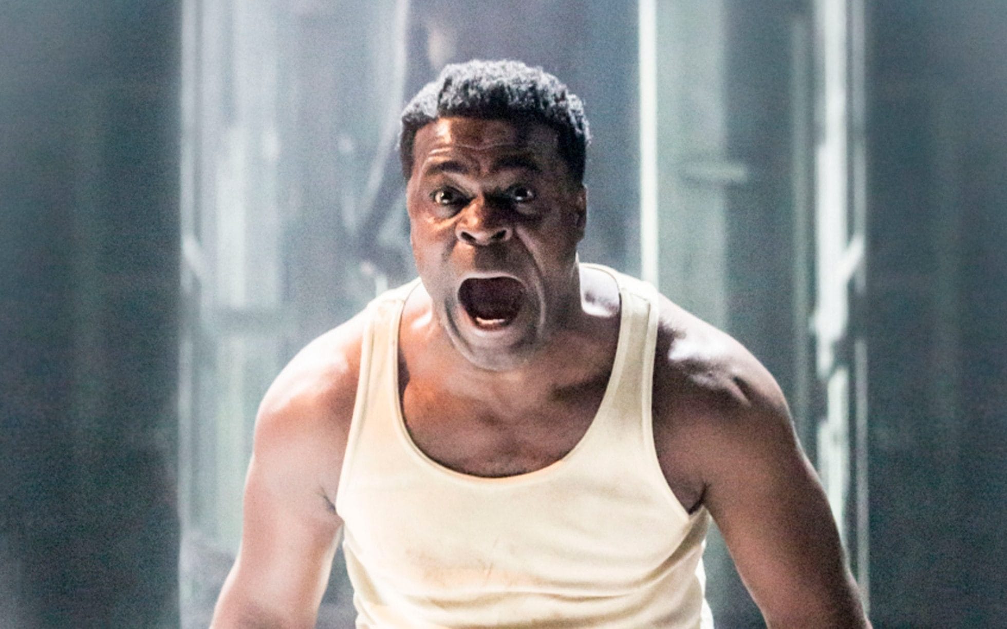 Danny Sapani in the National Theatre's revival of "Les Blancs" by Lorraine Hansberry.