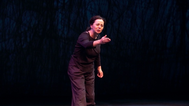 Geraldine Hughes in Irish Repertory Theatre's production of "Belfast Blues".