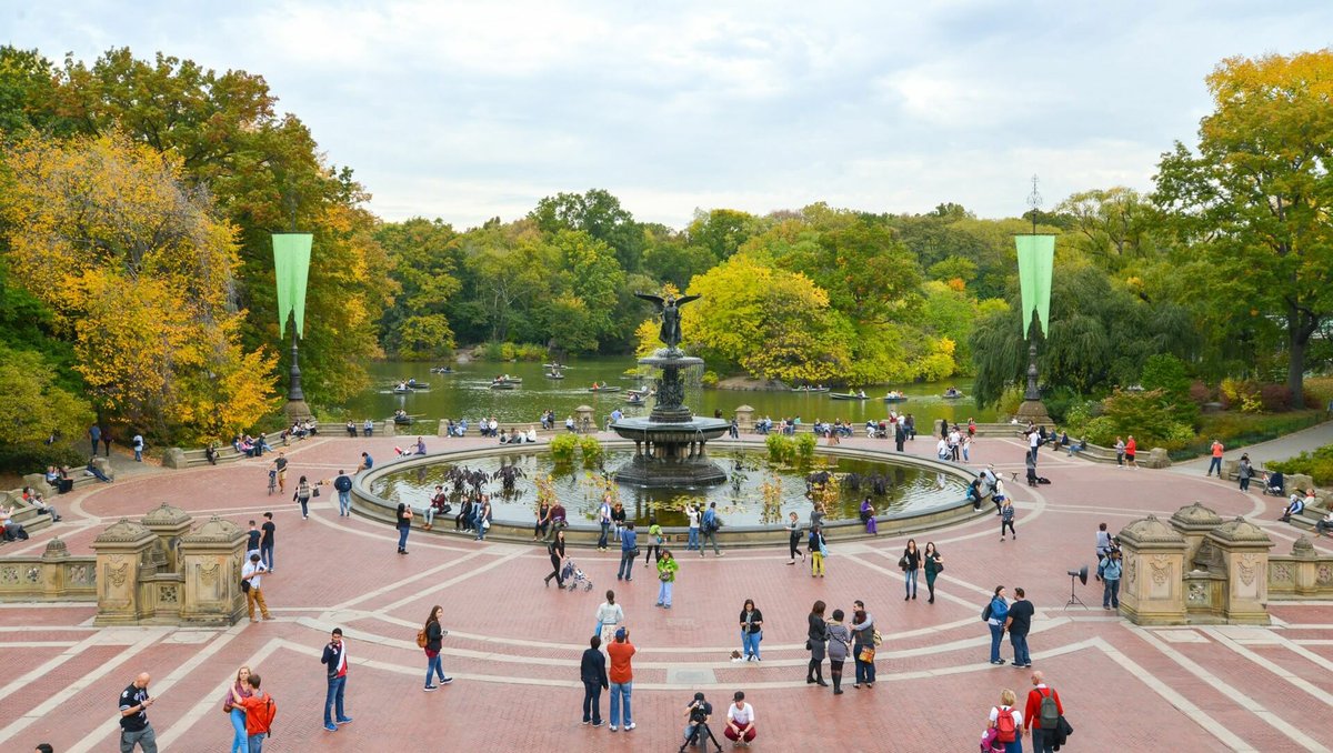 Bethesda Fountain in Central Park.