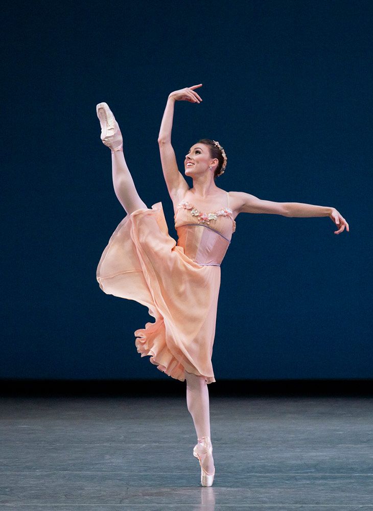 New York City Ballet's Tiler Peck in George Balanchine's "Tschaikovsky Pas De Deux".